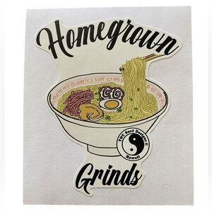 T&C Surf Designs Hawaii “Homegrown Grinds” Ramen Sticker - Authentic